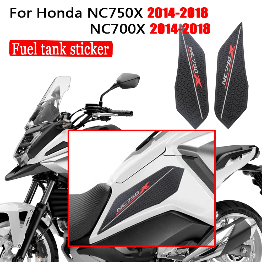 Защитная противоскользящая накладка на бак NC750 наклейка газовый коленный захват