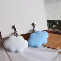 cute cloud shape dangle earrings ear hook weather jewelry accessory for girls