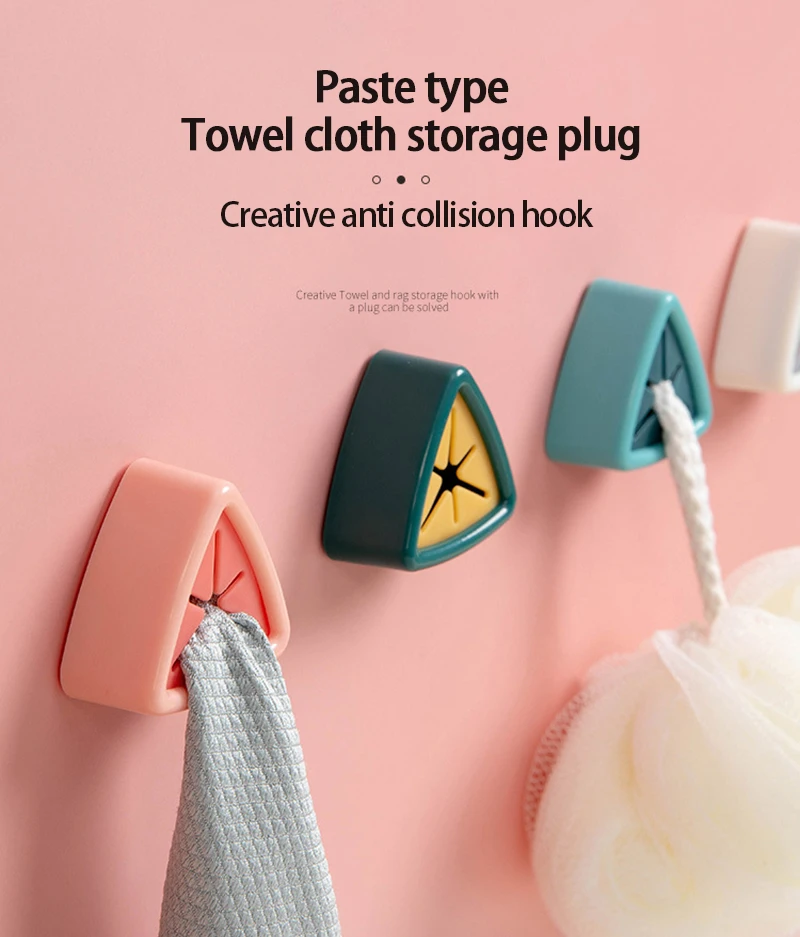 

Kitchen Towel Rack Wall Mounted Bathroom Towel Storage Hook Free Punch Cloth Plug Hand Paper Dish Towel Rack Kitchen Accessories