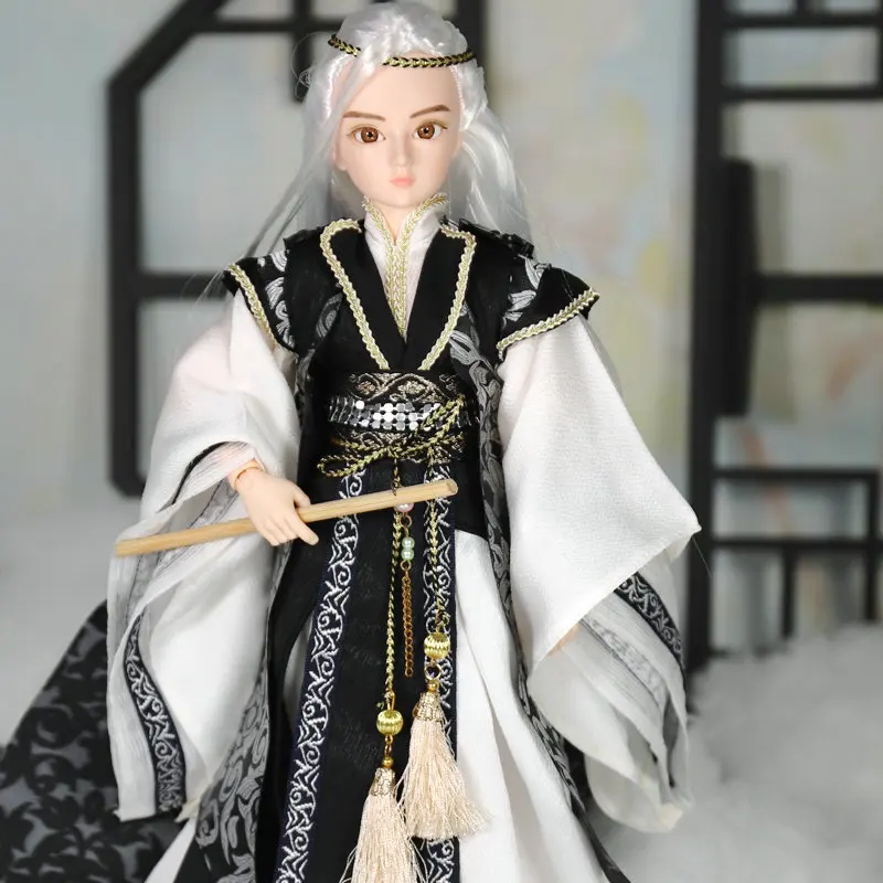 34 см китайский костюм ручной работы кукла для мальчика 1/6 Bjd куклы мужские
