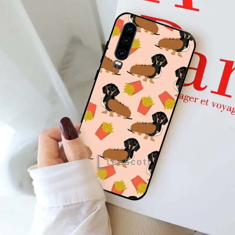 

Dachshund Dog Silhouette Phone Case For Huawei Y5 Y6 II Y7 Y9 PRIME 2018 2019 NOVA3E P20 PRO P10 Honor 10