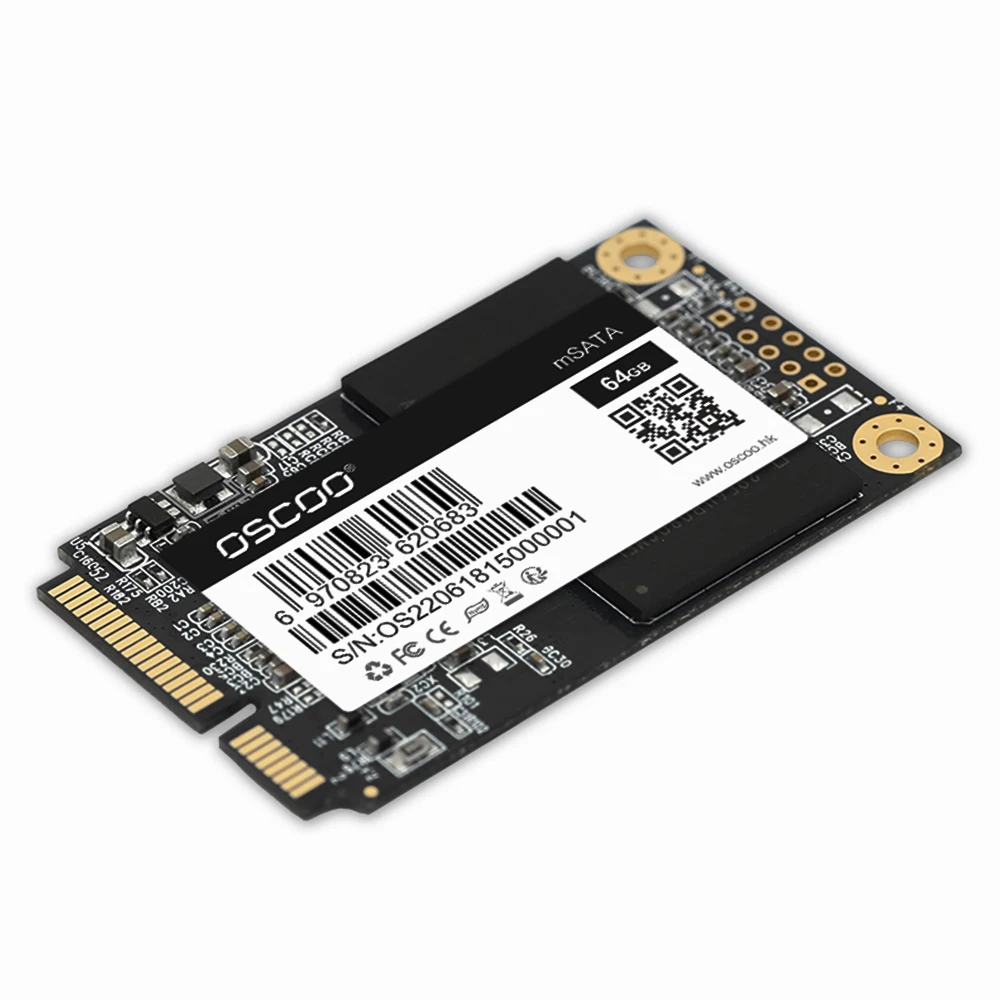 Твердотельный накопитель OSCOO 512 Гб MLC SSD Mini mSATA SATA3 ГБ Внутренний твердотельный