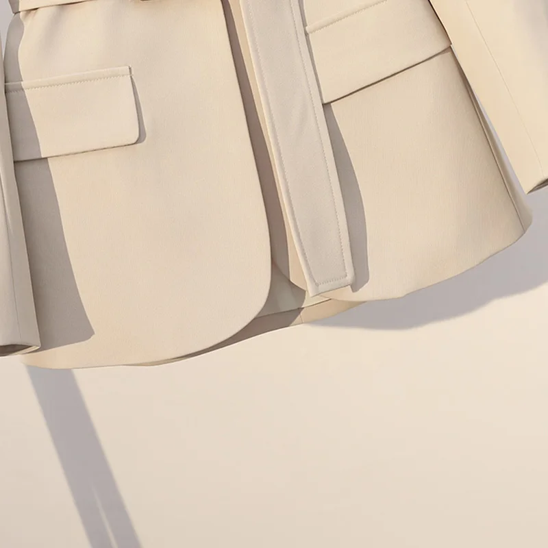 Блейзер Женский на одной пуговице с поясом весна-осень | Женская одежда