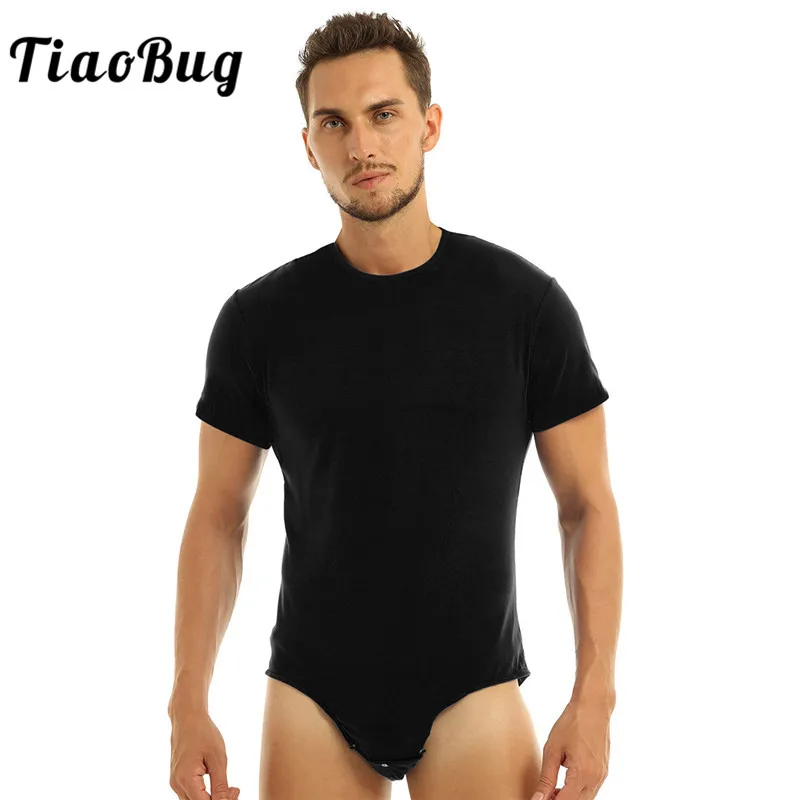 TiaoBug/цельное женское белье для взрослых мужчин с круглым вырезом и короткими рукавами; боди-комбинезон с принтом промежности; Пижама для влюбленных подгузников