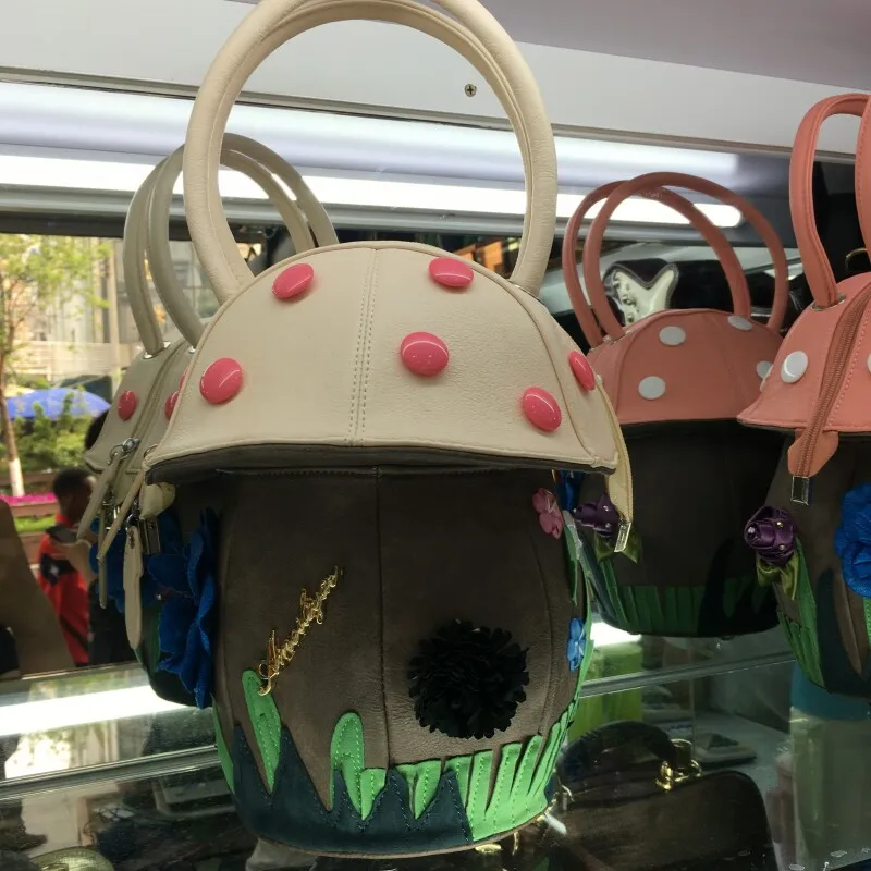 2019 Rushed Sale Unisex Polyester Zipper Hard New Classic Japanese Cute Little Bundle Of Color Bag Handbag Personality Mushroom | Багаж и