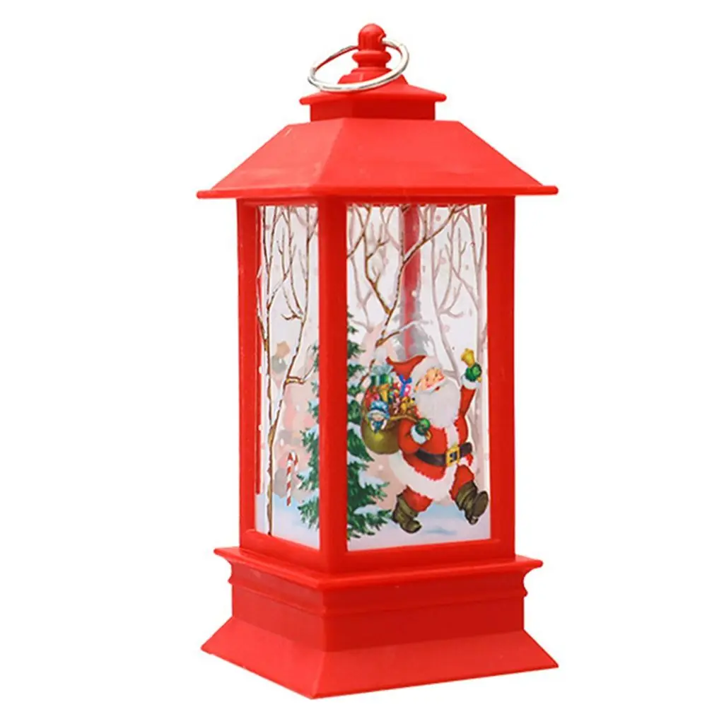 

Рождественское украшение, фонарь, светодиодная лампа, настольный подвесной фонарь в виде Санта-Клауса, оленя, Рождественское украшение для ...