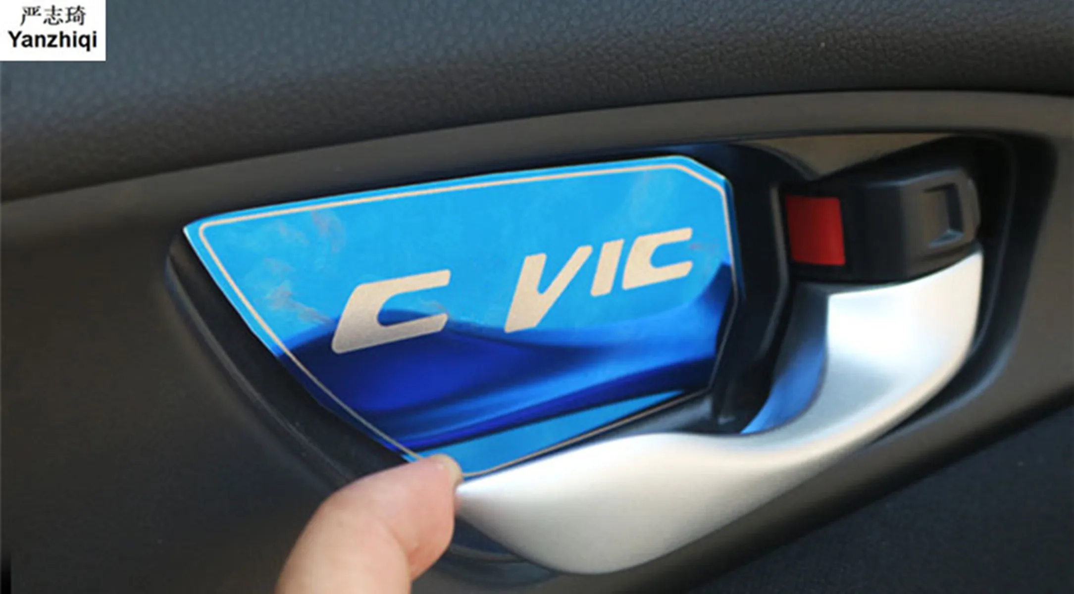 

Нержавеющая сталь, внутренняя чаша, наклейка, автомобильная дверная ручка, крышка, внутренняя отделка для Honda Civic 10th 2016 2017 2018
