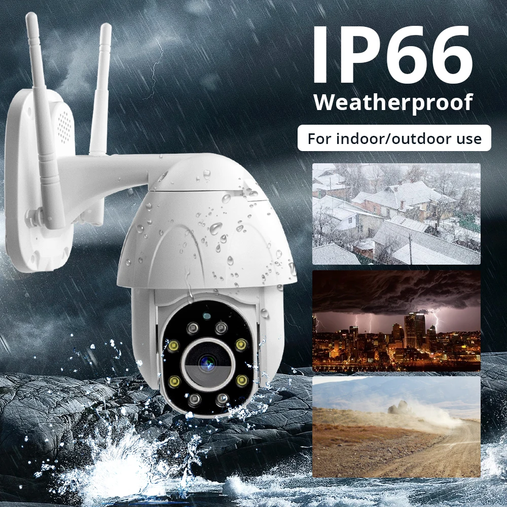 1080P PTZ Wifi IP камера наружная 4X цифровой зум AI человеческое Обнаружение