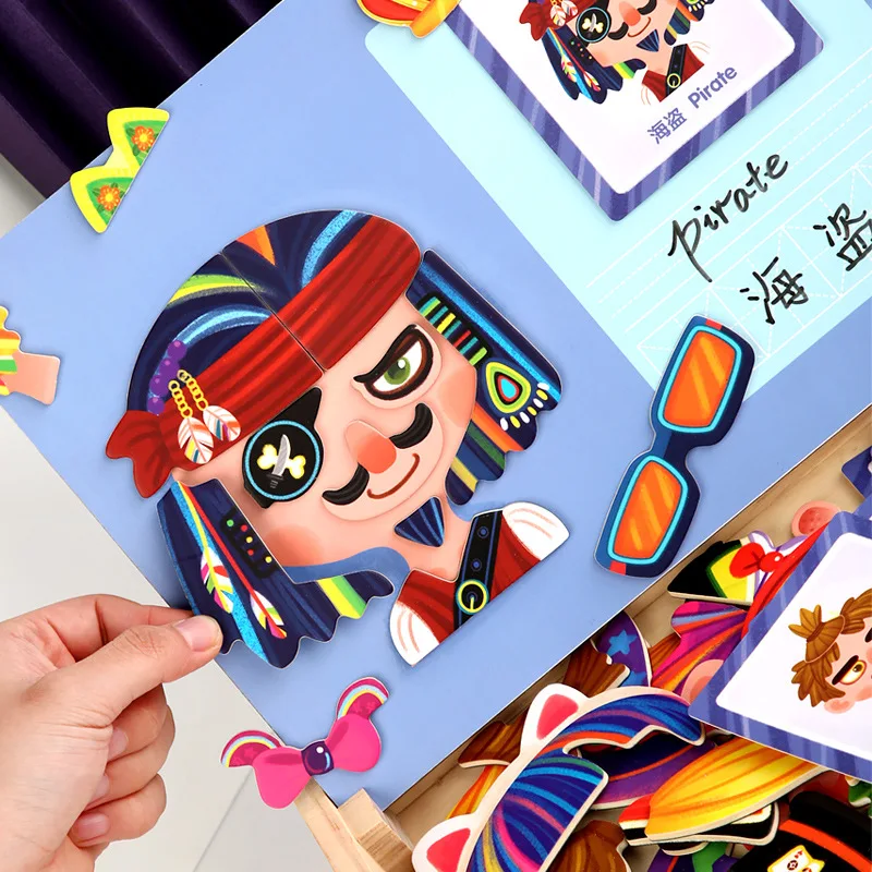 

Wooden Puzzle Educational Toys Early Doodle Puzzle Toys for Kids Cartoon Grasp Intelligence Puzzle Wooden Toys diy wood