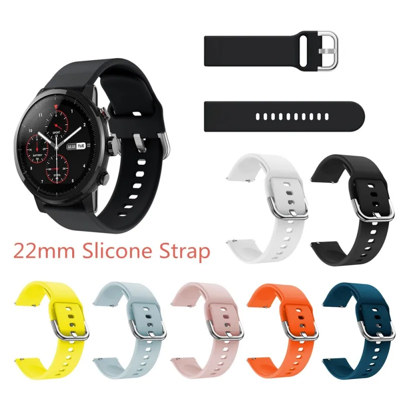 Цветной 22 мм ремешок для Huami Amazfit Bip Молодежная версия замена умных часов