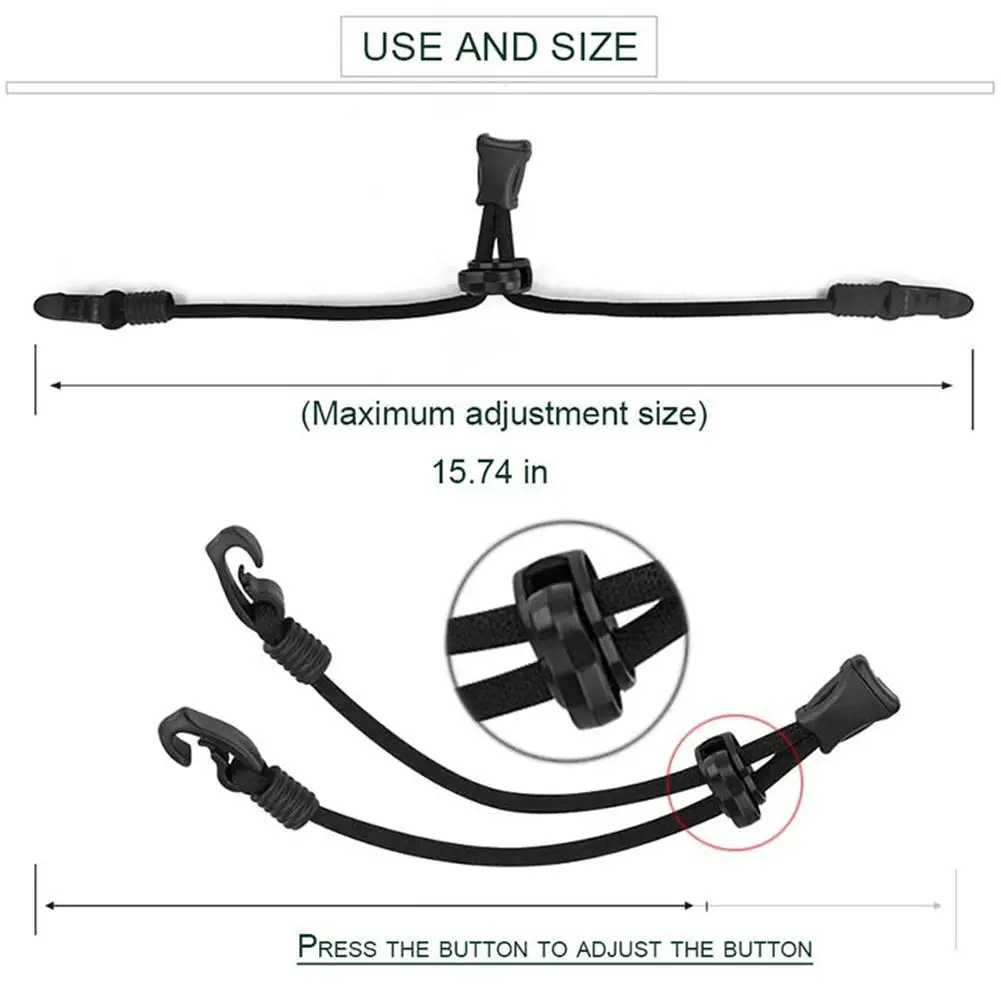 

4Pcs Mask Extender Anti-tightening Ear Protector Holder Mask Ear Rope Extenders Adjustment Buckle Black