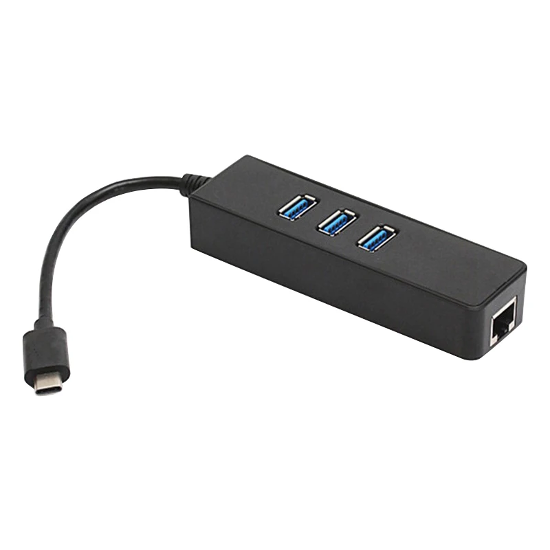 Многофункциональный USB C хаб Type до 3 портов 0 хабы с RJ45 Внешний Lan адаптер для Macbook