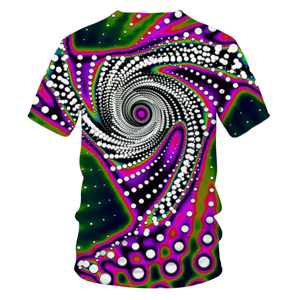 Мужская футболка в стиле хип-хоп Circle center spot уличная с короткими рукавами