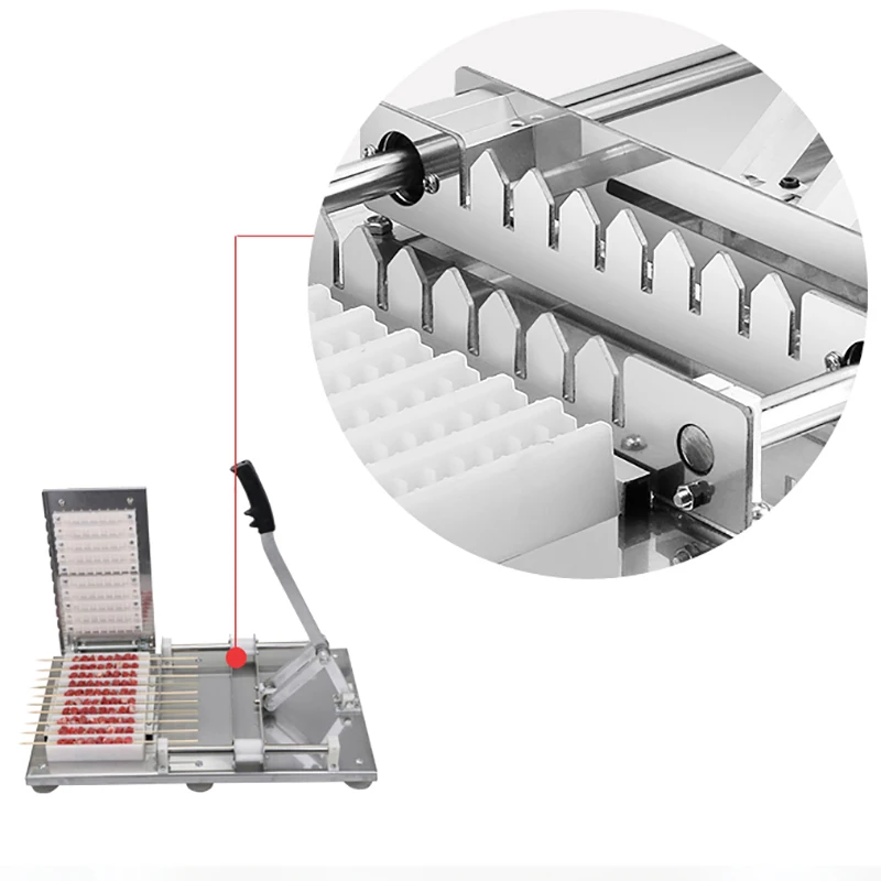 Высококачественный ручной вертел Satay машина для барбекю из нержавеющей стали