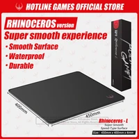 hotline games gaming mouse pad rhinoceros nylon large thickened waterproof sweat proof stain resistant edgelocked mousepad