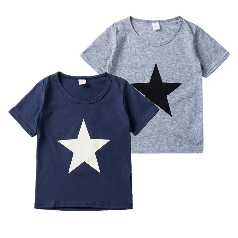 2020 летняя модная детская футболка для мальчиков хлопковая Детская рубашка с