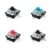 Переключатели Outemu черные, красные, синие, коричневые, 3-контактные линейные переключатели, сменные механические клавиатуры, RGB светодиодсветодиодный игровые переключатели fot MX - изображение