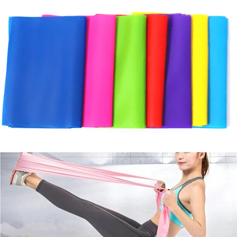 

Training Latex Yoga Rubber Loops Gym Sport Pilates 1.5M Fitness Equipment Strength Elastic Resistance Bands Workout Crossfit