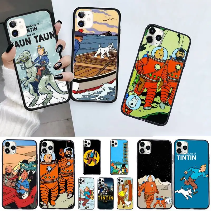 

The Adventures of Tintin Phone Case For iphone 12 11 13 7 8 6 s plus x xs xr pro max mini shell