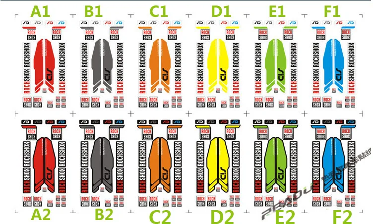 Классический стиль rockshox SID наклейка горный велосипед Передние наклейки на вилке