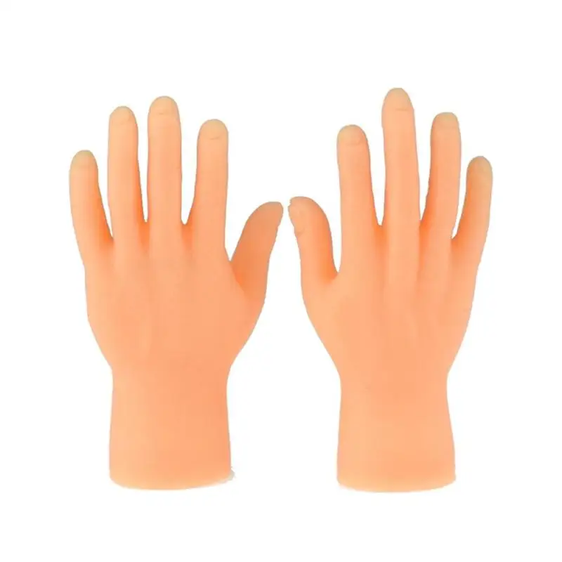 

2pcs Cute Silicone Finger Puppets Toys Novelty Left Hand Right Hand Finger Puppets Toy For Children Prank Toys
