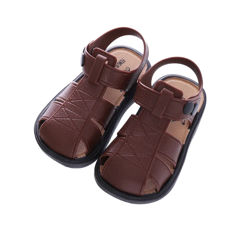 2020 детские сандалии обувь для мальчиков и девочек однотонная Нескользящая