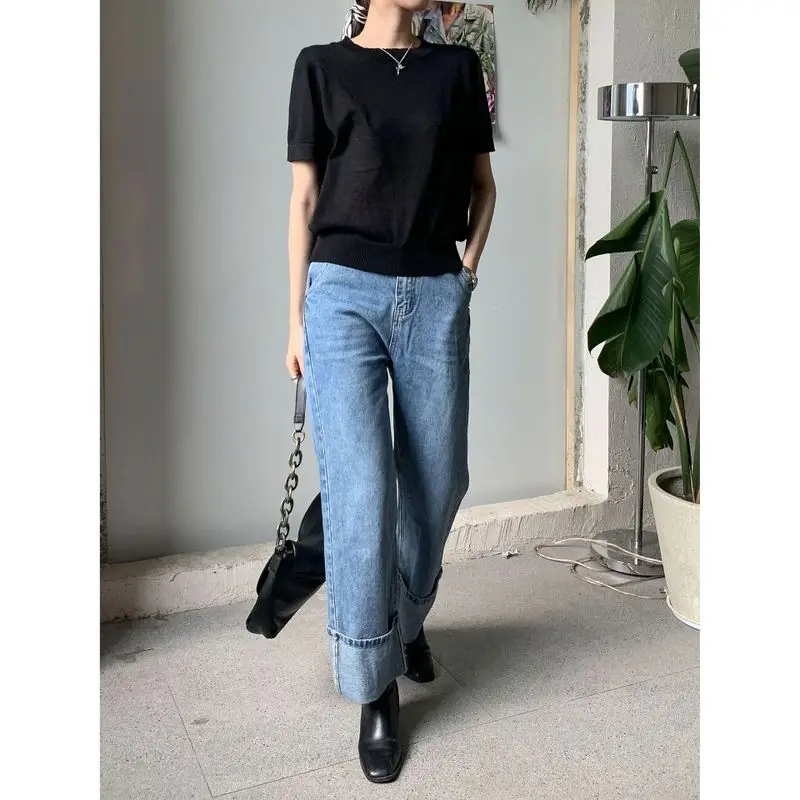 Shisсетка женская одежда осень 2020 Новинка Ретро корейские свободные брюки с