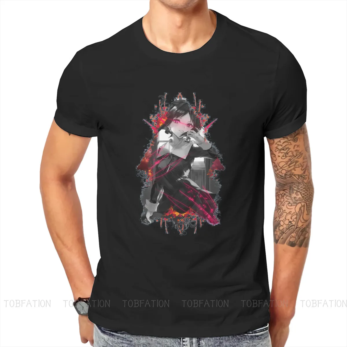 

The Love футболка с круглым воротником Kaguya sama Love Is War Fabric Classic T Shirt, Мужская одежда, новый дизайн, горячая Распродажа