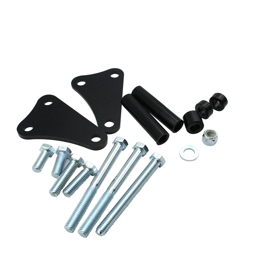 Кронштейн для насоса усилителя руля большого блока Chevy черный длинный/WP 396 427 454 502