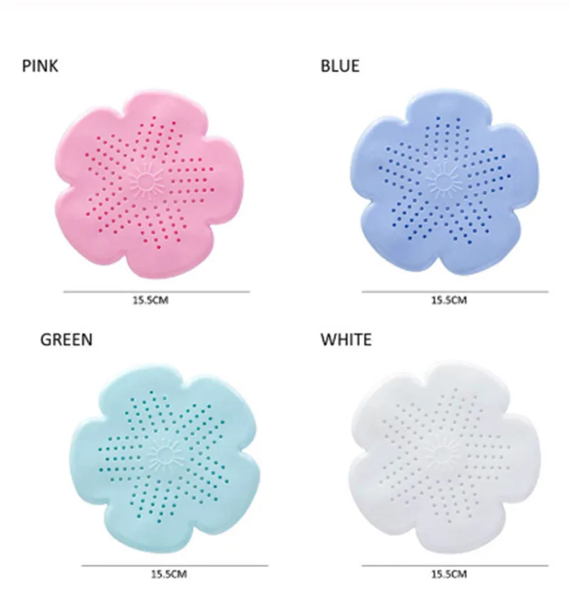 Bathroom Accessories Floor Drain Sink Plug Flower-shaped Filter Hair Sewer Kitchen Tool 15.5 * 15.5cm |