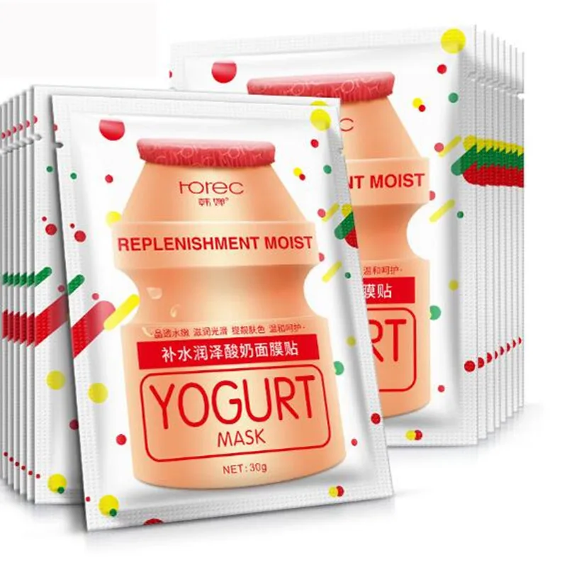 

Yogurt Face Mask For Face Whitening Hydrating Sheet Mask Moisturizing Remove Blackheads Oil Control Korean Face Mask Skin Care