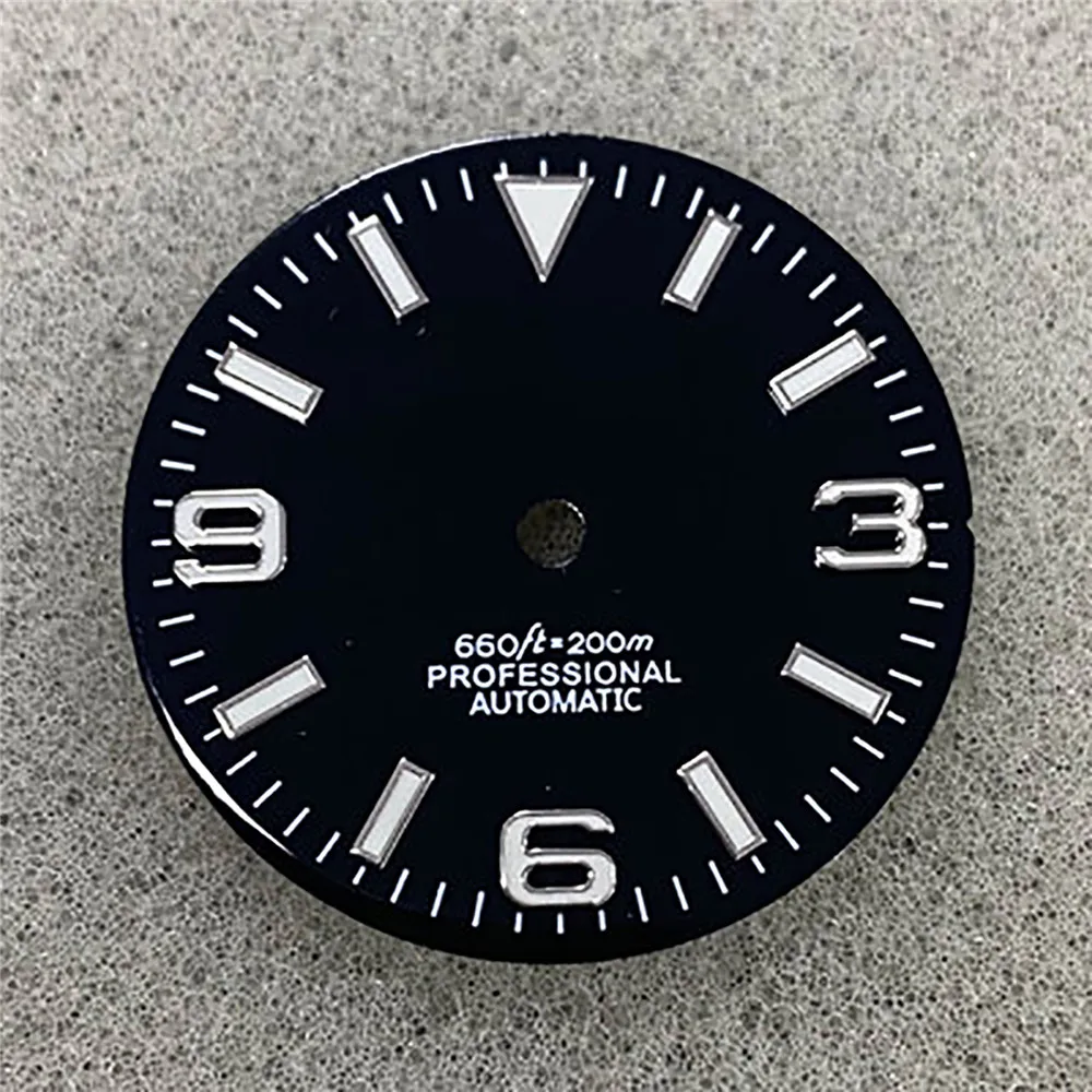 Циферблат часов Модифицированная поверхность для дайвинга зеленый светящийся