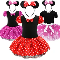 minnie cosplay costume baby girls ballet tutu dress kids cartoon mouse dress and headband kids christmas birthday party clothes