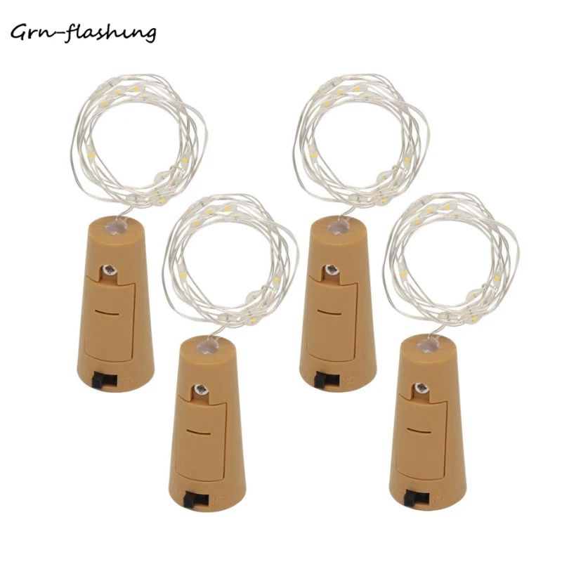 

75CM 1M 2M Wine Bottle Cork Shaped Led Spark Starry String Lights Christmas Wedding Party Indoor Outdoor Decoration Lights Lamp