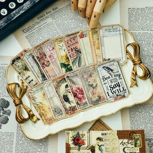 Винтажные бирки для скрапбукинга, 80 шт.компл., бирки для скрапбукинга, карточка планировщика