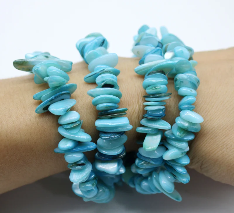 Оптовая продажа плоские бусы из ракушек для изготовления ювелирных изделий 5 8 мм