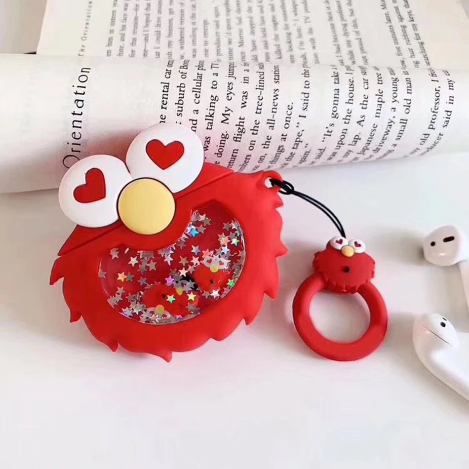 3D Жидкий чехол для наушников для Apple Airpods, чехол с блестящим зыбучим песком, чехол для Air pods 2, чехол для наушников, чехол для наушников, блестящий ремешок