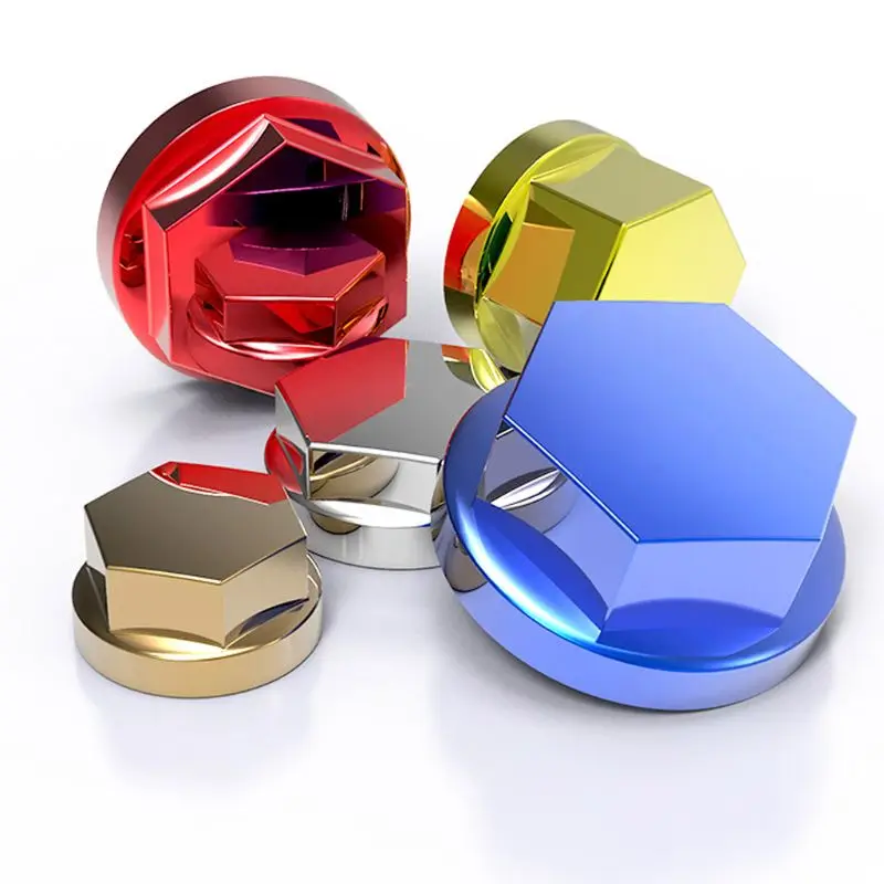 

5pcs/set Motorcycle Modified Accessories Screw Cap Electroplating Plastic Cover