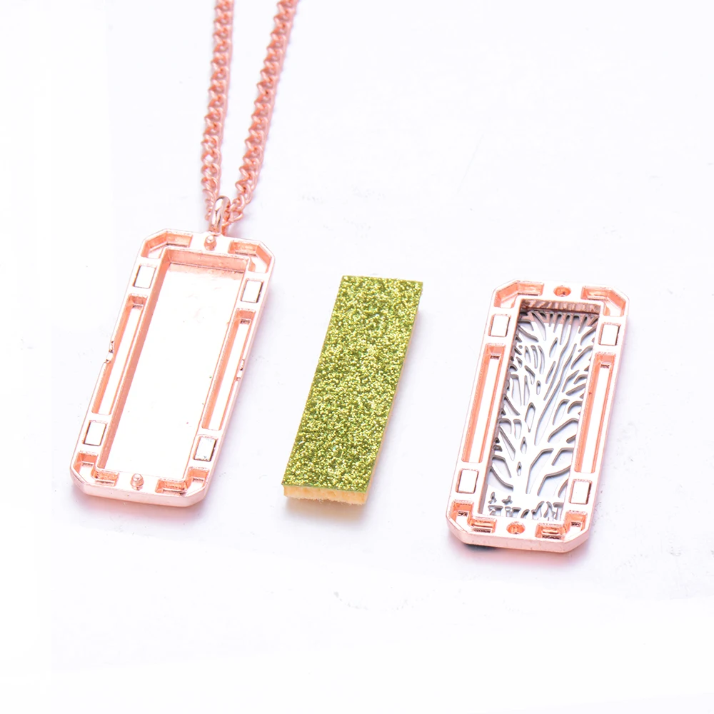 Магнитный прямоугольник ароматерапия диффузор ожерелье ювелирные изделия