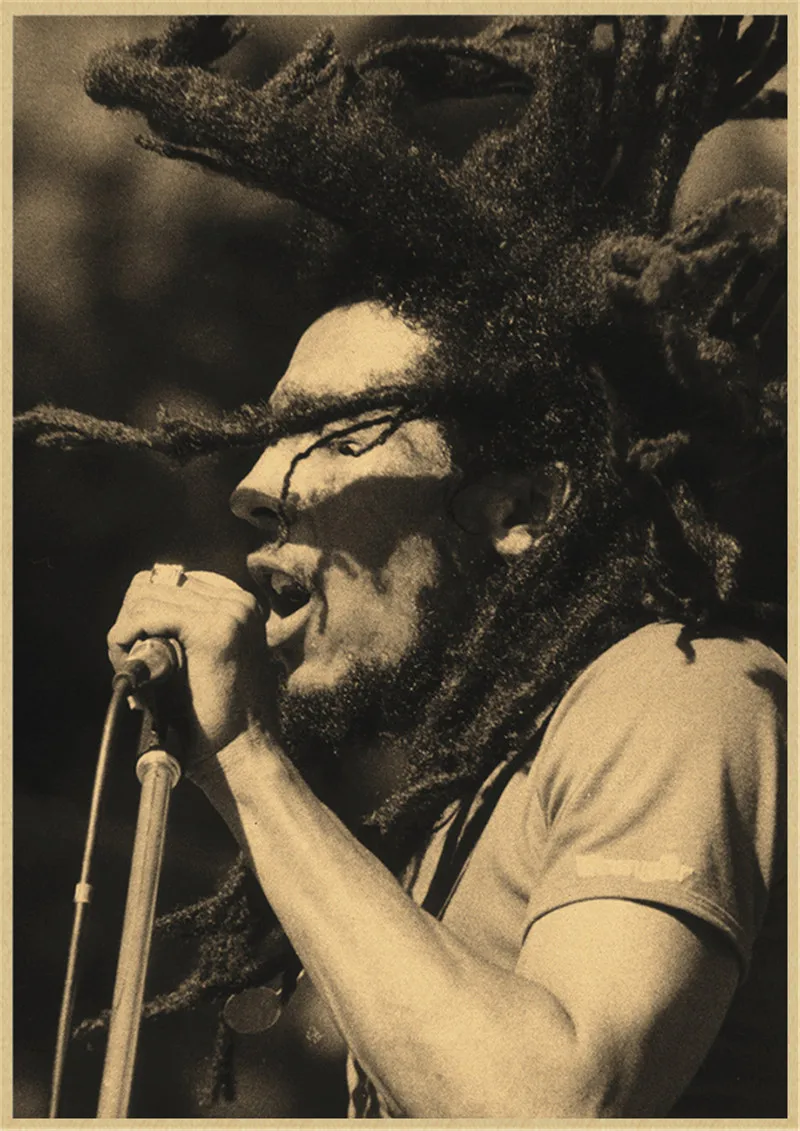 Ретро постер Боб Марли Постер рок регги Ностальгический старый бар паб стена