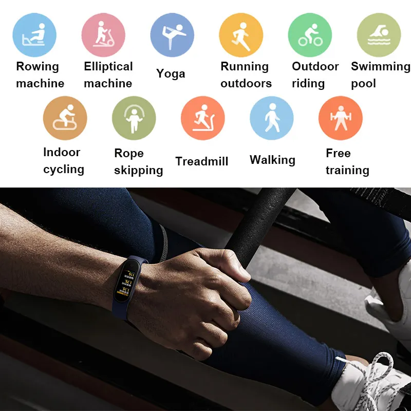 Новые умные браслеты Xiaomi Mi Band 5 браслет Miband пульсометр фитнес Bluetooth спортивный