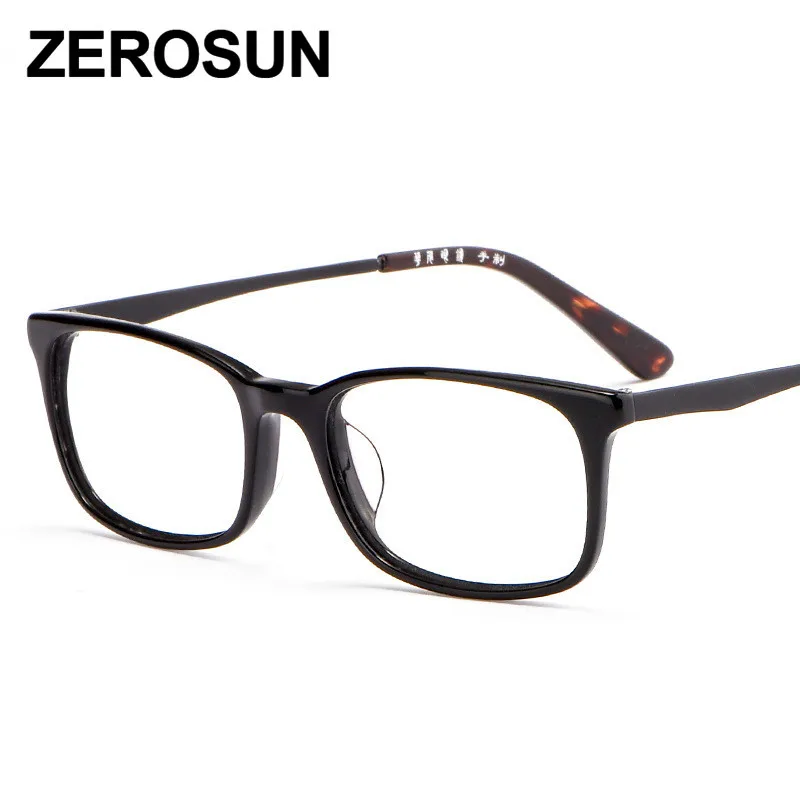Zerosun оправа для очков мужские ацетатные очки Черепаховые синие рецепта