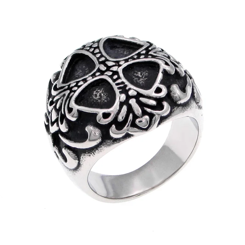 

Free Shipping 316L Stainless Steel Vintage Norse Viking Finger Nordic Cross Ring Silver Color Design Jewelry For Men's Gift