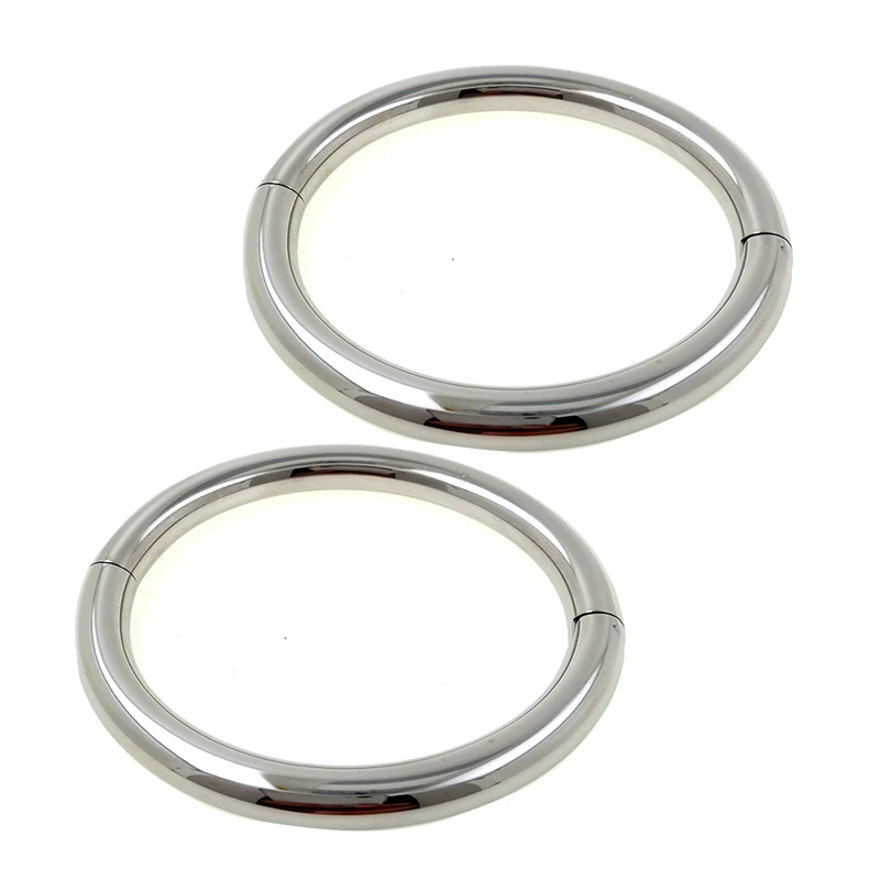 H057PS Polish STEEL Браслет acechannel из матовой нержавеющей стали с замочком на запястье, манжеты на лодыжке, браслет, модные ювелирные изделия, матовые блестящие манжеты - Окраска металла: H057PS Polish STEEL