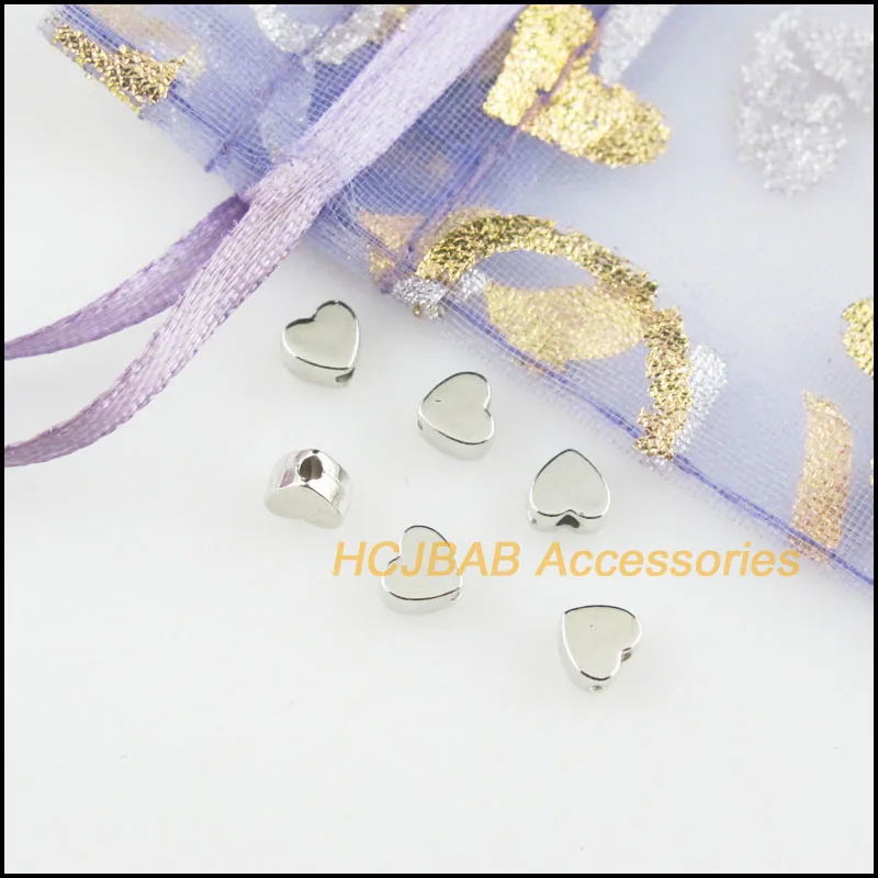 Модные Акриловые бусины-разделители в виде маленьких сердечек 300 шт. подвески 5 мм