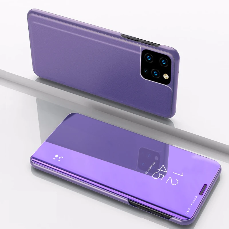 Флип чехол для телефона Redmi Note 8T 9S Pro 11 4G 5G 9A 9T K30 умный зеркальный Xiaomi Poco X3 NFC 10