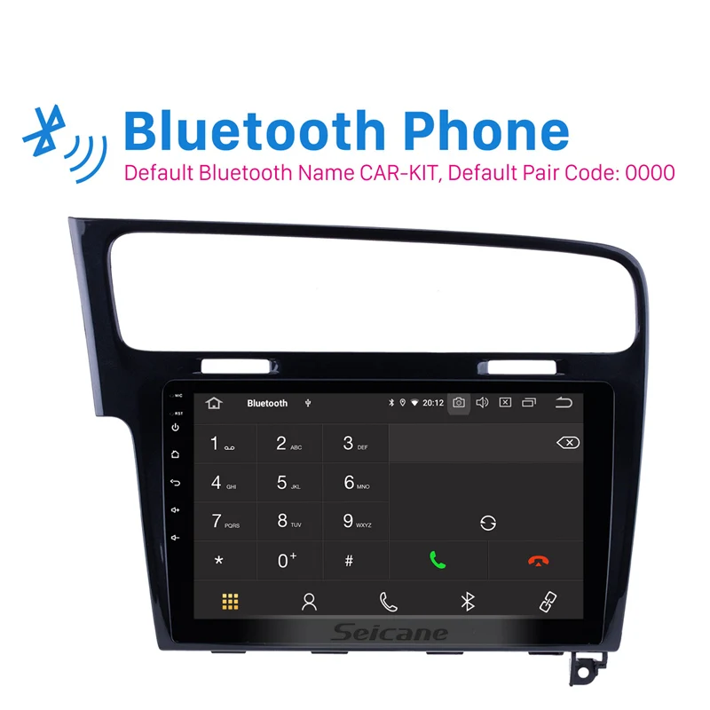Seicane 10,1 дюймов OEM Android 9,0 Автомагнитола gps Navi мультимедиа для 2013 Фольксваген Гольф 7 WiFi BT Музыка SWC