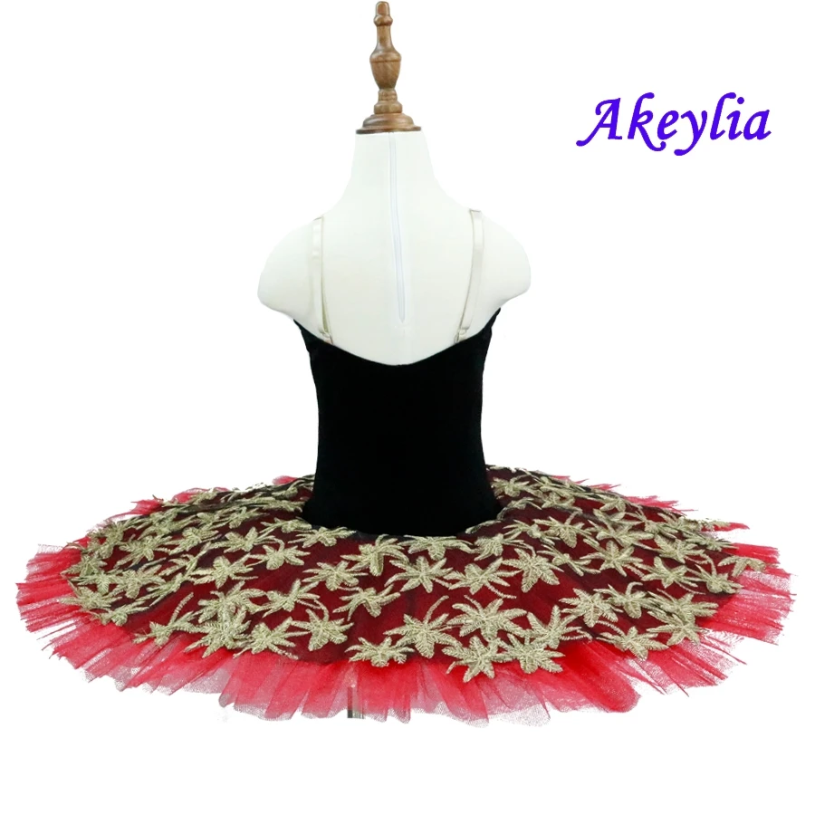 Red Sequin Ballerina Dress Women Children Swan Lake Costume Ballet Tutu For Girls Adult Party Performance Dancewear | Тематическая