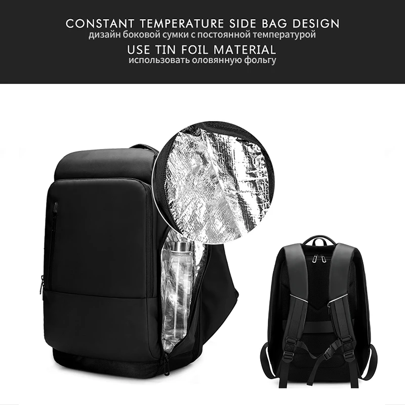 eurcool 17 inch laptop backpack for men waterproof functional with usb charging backpacks male business mens rucksack mochila free global shipping