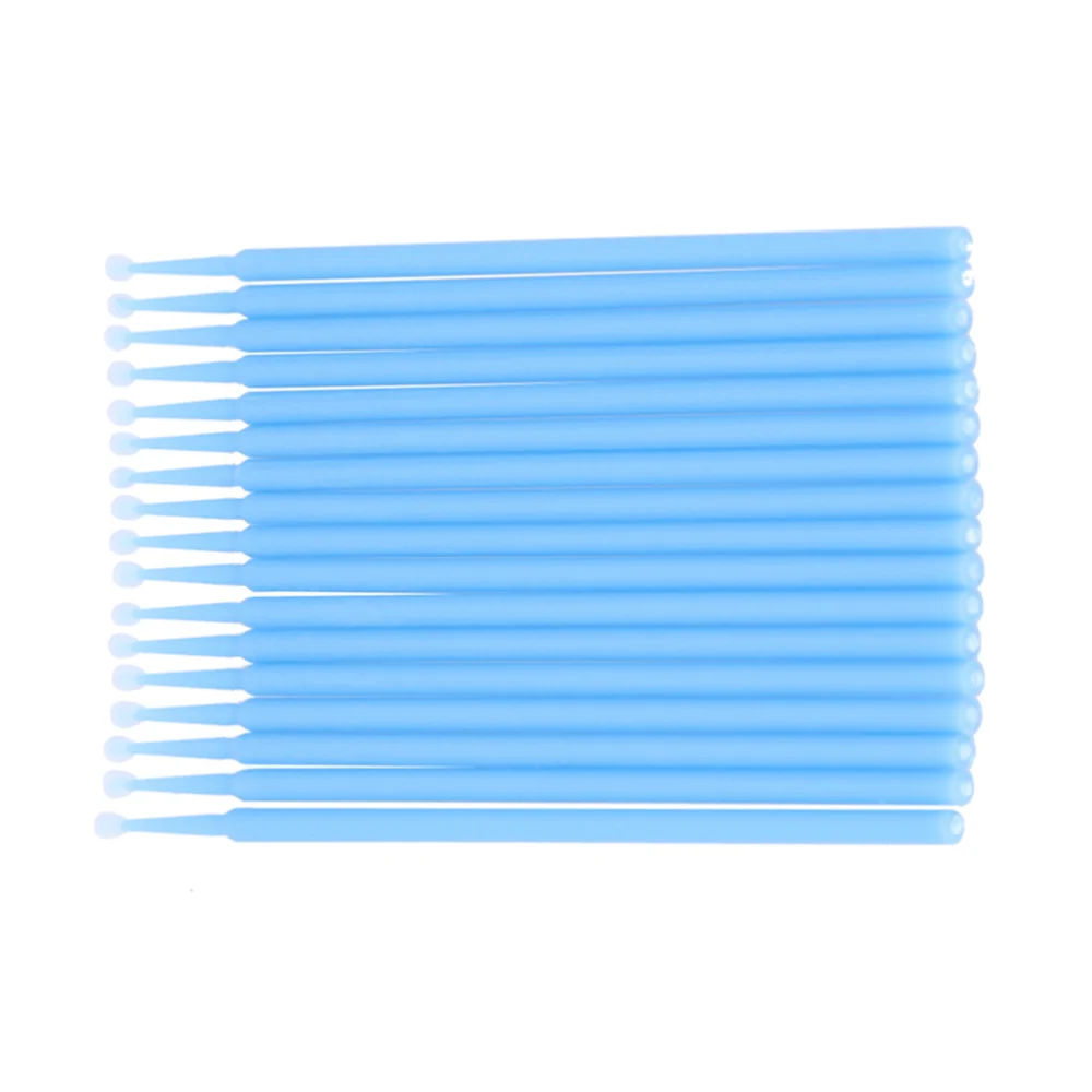

200pcs Eyelash Extension Cotton Swab Disposable Graft Eyelash Applicator Brushes Makeup Tools - Size (Sky-blue)